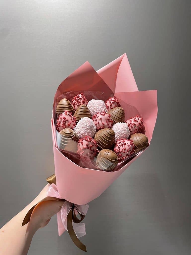 Букет «Клубника в шоколаде букет#2 16шт» — ЛИЛИТ Симферополь