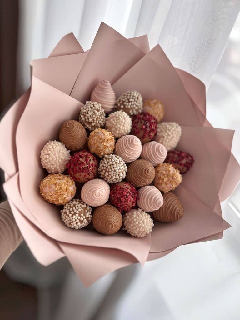 Букет «Клубника в шоколаде букет#6 25шт» — ЛИЛИТ Симферополь